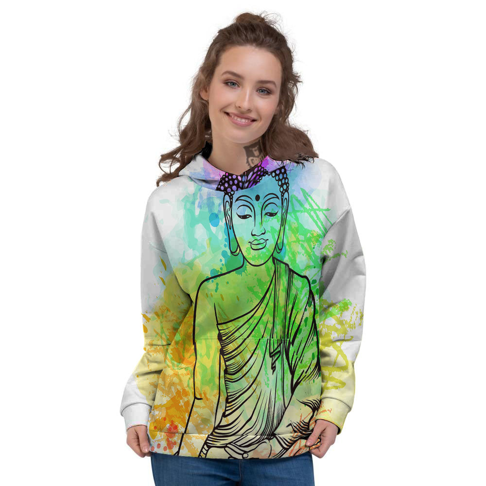Buddha Reggae Print Women's Hoodie-grizzshop