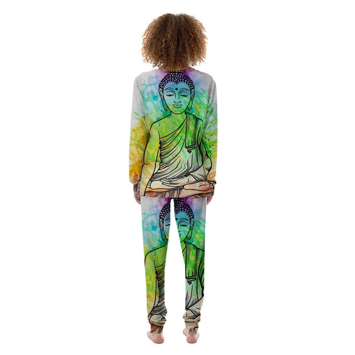 Buddha Reggae Print Women's Pajamas-grizzshop