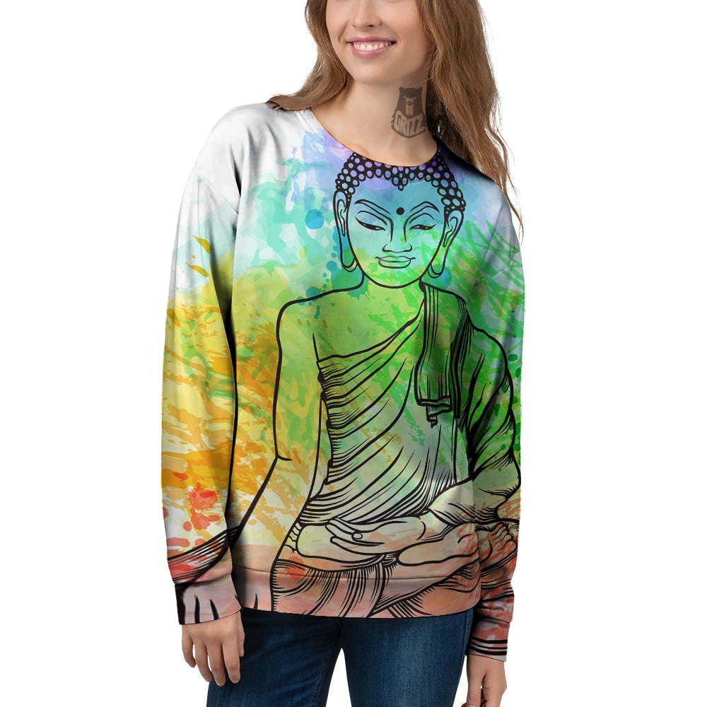 Buddha Reggae Print Women's Sweatshirt-grizzshop