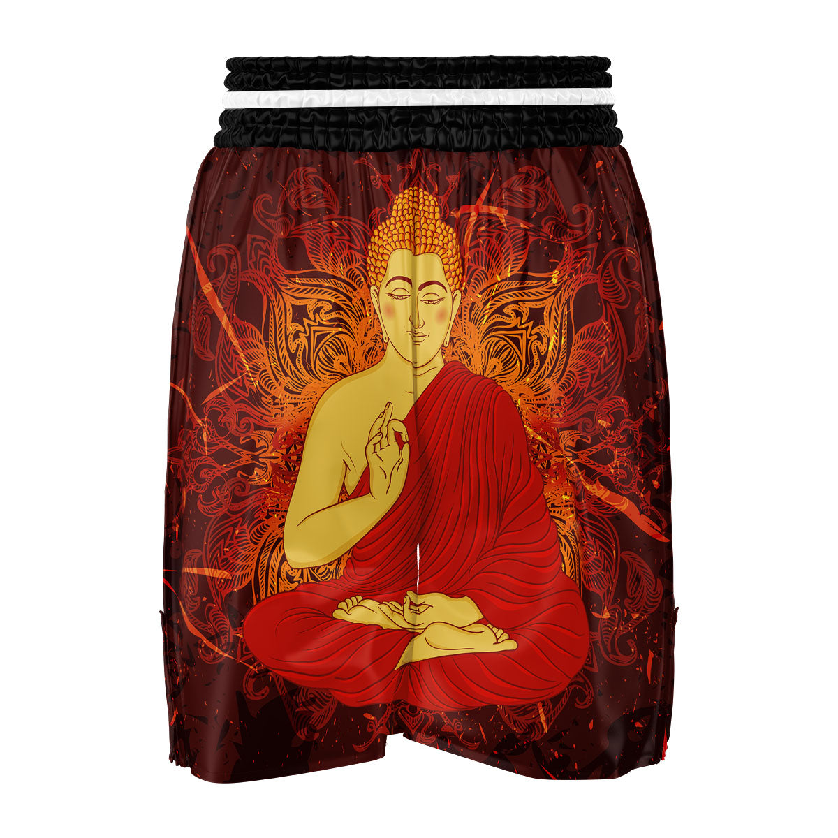 Buddha Statue Vintage Print Boxing Shorts-grizzshop