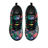 Buddha Tropical Print Pattern Black Sneaker-grizzshop