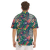 Buddha Tropical Print Pattern Men's Short Sleeve Shirts-grizzshop