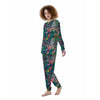 Buddha Tropical Print Pattern Women's Pajamas-grizzshop