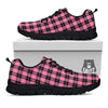 Buffalo Check Black And Pink Print Black Sneaker-grizzshop