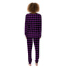 Buffalo Check Black And Purple Print Women's Pajamas-grizzshop