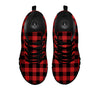 Buffalo Check Black And Red Print Black Sneaker-grizzshop