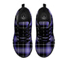 Buffalo Check Black And Violet Print Pattern Black Sneaker-grizzshop