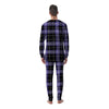 Buffalo Check Black And Violet Print Pattern Men's Pajamas-grizzshop