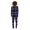 Buffalo Check Black And Violet Print Pattern Women's Pajamas-grizzshop