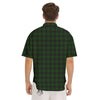 Buffalo Check Forest Green Print Pattern Men's Short Sleeve Shirts-grizzshop