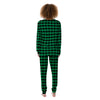 Buffalo Check Green Print Pattern Women's Pajamas-grizzshop