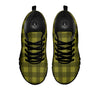 Buffalo Check Olive Green Print Pattern Black Sneaker-grizzshop