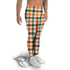 Buffalo Check St. Patrick's Day Print Pattern Men's Leggings-grizzshop