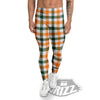 Buffalo Check St. Patrick's Day Print Pattern Men's Leggings-grizzshop