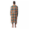 Buffalo Check St. Patrick's Day Print Pattern Men's Robe-grizzshop