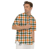 Buffalo Check St. Patrick's Day Print Pattern Men's Short Sleeve Shirts-grizzshop