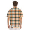 Buffalo Check St. Patrick's Day Print Pattern Men's Short Sleeve Shirts-grizzshop