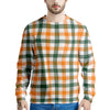 Buffalo Check St. Patrick's Day Print Pattern Men's Sweatshirt-grizzshop