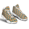 Buffalo Check St. Patrick's Day Print Pattern White Basketball Shoes-grizzshop