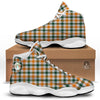 Buffalo Check St. Patrick's Day Print Pattern White Basketball Shoes-grizzshop