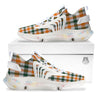 Buffalo Check St. Patrick's Day Print Pattern White Gym Shoes-grizzshop