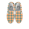 Buffalo Check St. Patrick's Day Print Pattern White Slip On Shoes-grizzshop