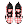 Buffalo Check White And Pink Print Black Sneaker-grizzshop