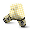 Load image into Gallery viewer, Buffalo Check Yellow And White Print Boxing Gloves-grizzshop