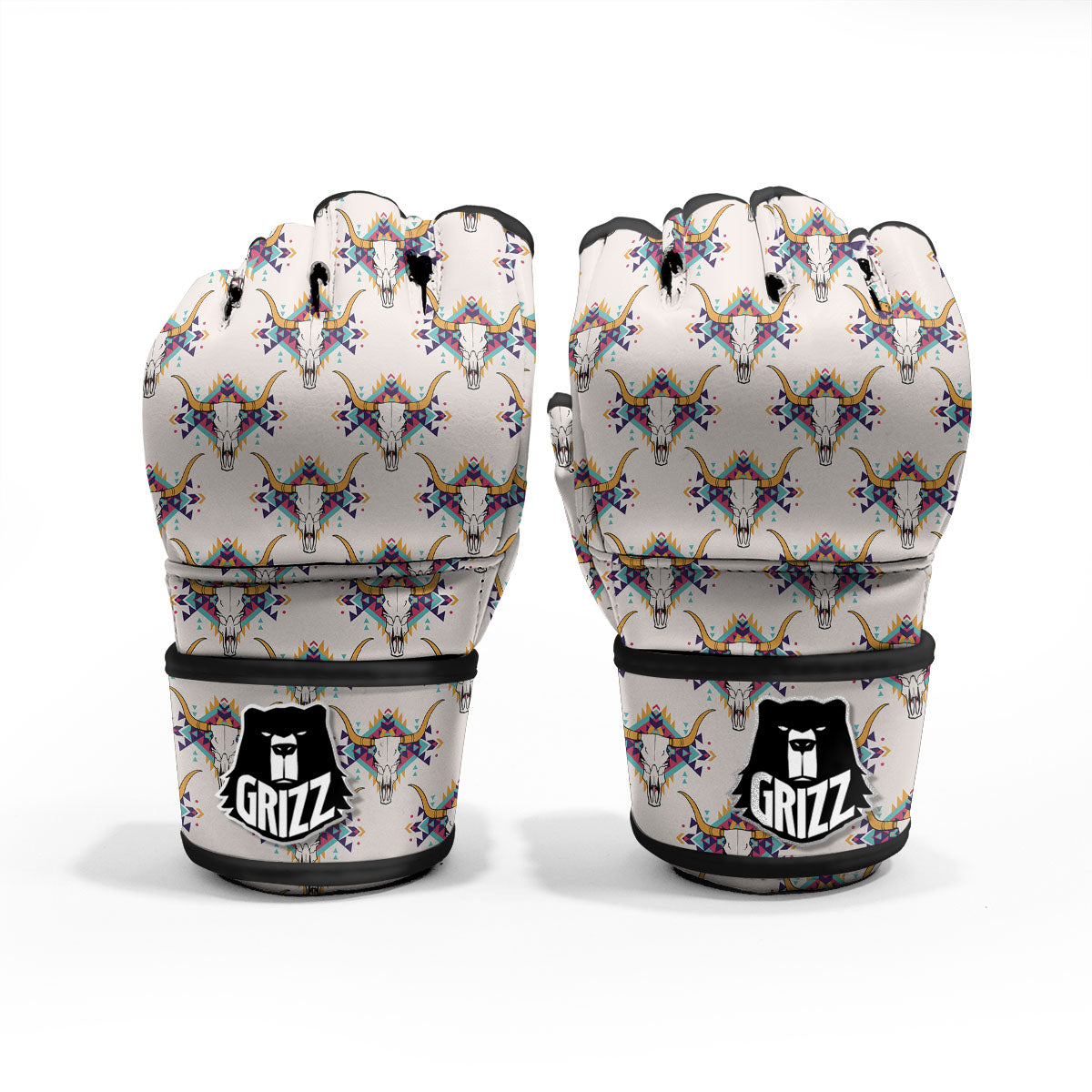 Buffalo Native Print Pattern MMA Gloves-grizzshop