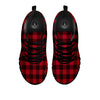 Buffalo Plaid Black And Red Print Black Sneaker-grizzshop