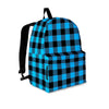 Buffalo Plaid Blue Print Backpack-grizzshop