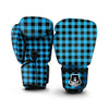 Buffalo Plaid Blue Print Boxing Gloves-grizzshop