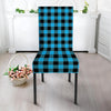 Buffalo Plaid Blue Print Chair Cover-grizzshop