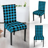 Buffalo Plaid Blue Print Chair Cover-grizzshop