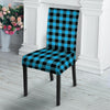 Buffalo Plaid Blue Print Chair Cover-grizzshop