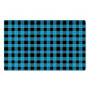 Buffalo Plaid Blue Print Door Mat-grizzshop