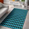 Buffalo Plaid Blue Print Floor Mat-grizzshop