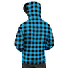 Buffalo Plaid Blue Print Men's Hoodie-grizzshop