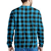 Buffalo Plaid Blue Print Men's Sweatshirt-grizzshop