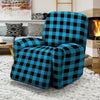 Buffalo Plaid Blue Print Recliner Cover-grizzshop