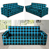 Buffalo Plaid Blue Print Sofa Cover-grizzshop