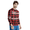 Buffalo Plaid Christmas Print Men's Sweatshirt-grizzshop