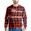 Buffalo Plaid Christmas Print Men's Sweatshirt-grizzshop