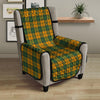 Buffalo Plaid Saint Patrick's Day Print Pattern Armchair Protector-grizzshop