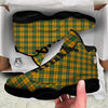 Buffalo Plaid Saint Patrick's Day Print Pattern Black Basketball Shoes-grizzshop