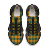 Buffalo Plaid Saint Patrick's Day Print Pattern Black Gym Shoes-grizzshop