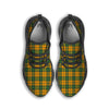 Buffalo Plaid Saint Patrick's Day Print Pattern Black Running Shoes-grizzshop