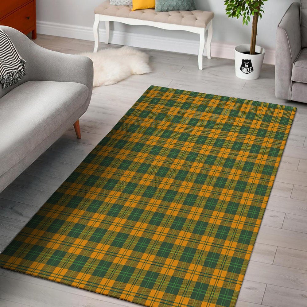 Buffalo Plaid Saint Patrick's Day Print Pattern Floor Mat-grizzshop