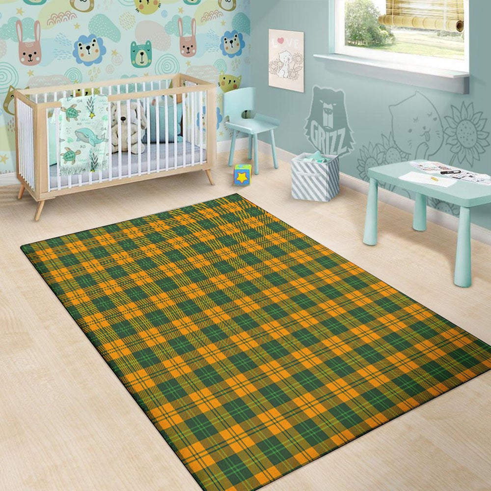 Buffalo Plaid Saint Patrick's Day Print Pattern Floor Mat-grizzshop