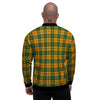 Buffalo Plaid Saint Patrick's Day Print Pattern Men's Bomber Jacket-grizzshop